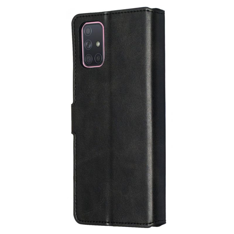 Etui Folio Samsung Galaxy A71 Czerwony Czarny Seria W Jednolitym Kolorze Etui Ochronne
