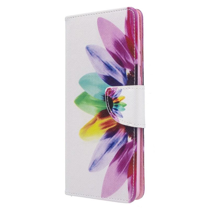 Etui Folio Samsung Galaxy A71 Kwiat Akwareli