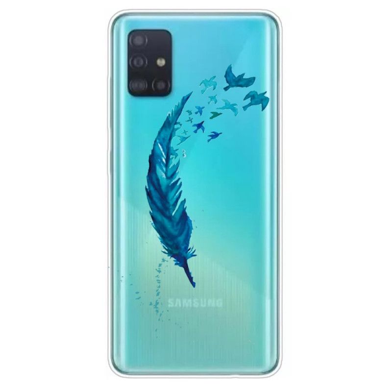 Futerały Samsung Galaxy A71 Etui na Telefon Piękne Pióro