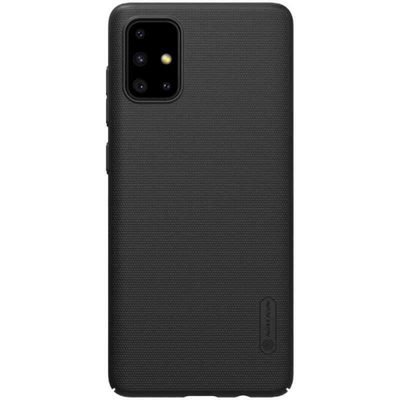 Futerały Samsung Galaxy A71 Granatowy Czarny Etui na Telefon Sztywny Matowy Nillkin