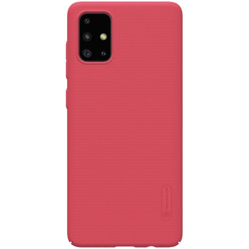 Futerały Samsung Galaxy A71 Granatowy Czarny Etui na Telefon Sztywny Matowy Nillkin
