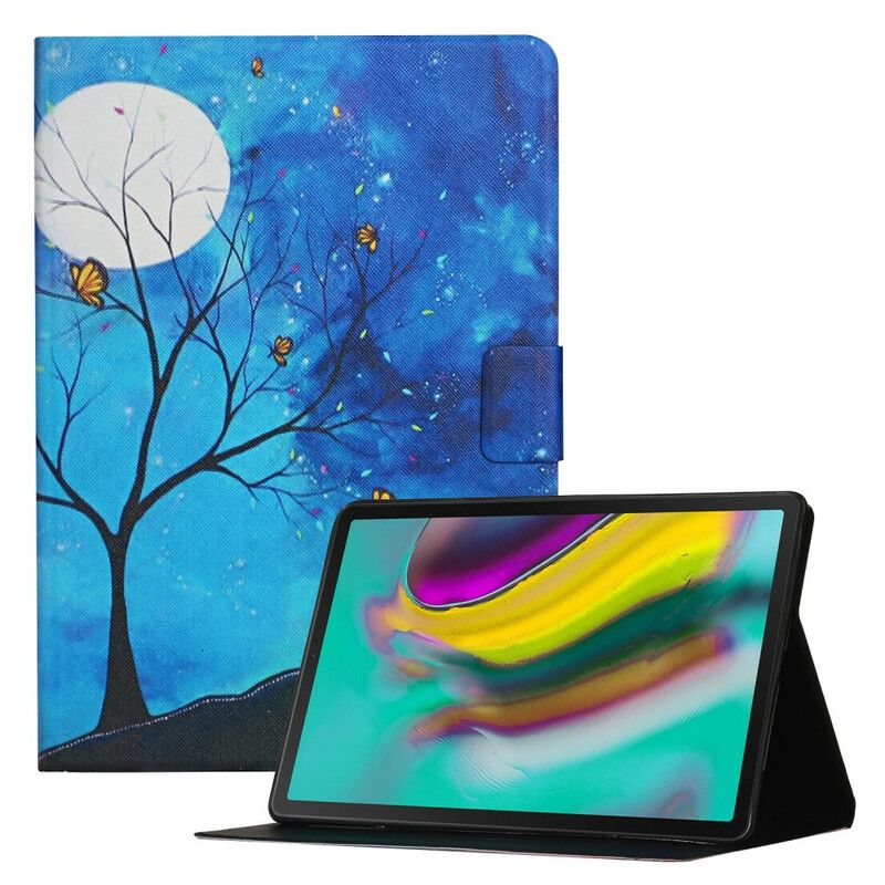 Etui Folio Do Samsung Galaxy Tab A7 Lite Księżyc I Słońce Drzewo
