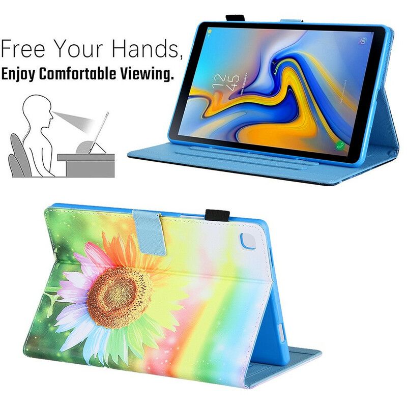 Etui Folio Samsung Galaxy Tab A7 Lite Kwiaty W Słońcu Etui Ochronne