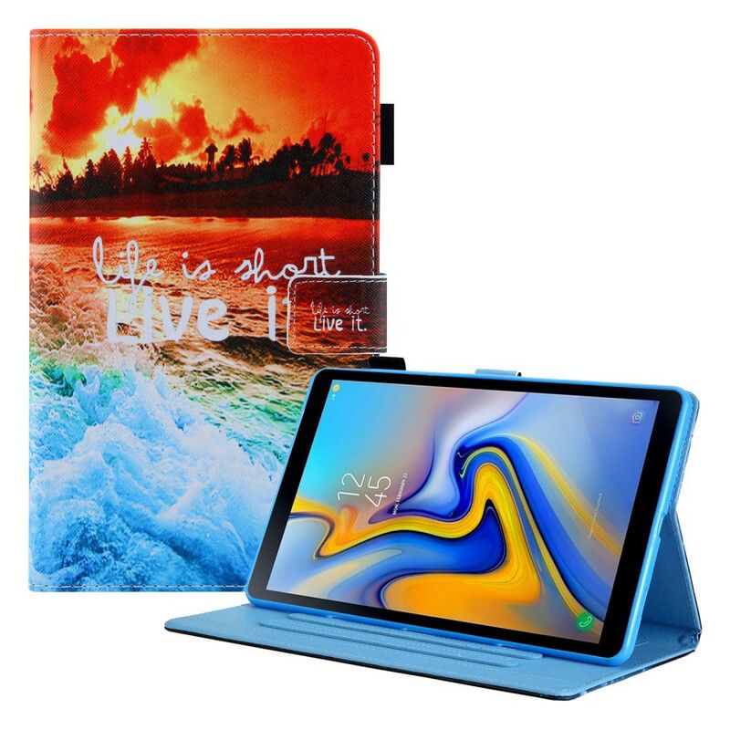 Etui Folio Samsung Galaxy Tab A7 Lite Życie Jest Krótkie O Zachodzie Słońca