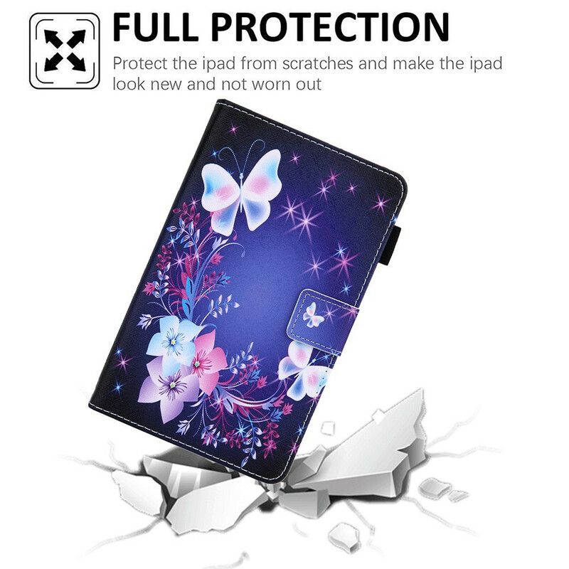 Etui Folio Samsung Galaxy Tab A7 Lite Wiele Motyli Etui Ochronne