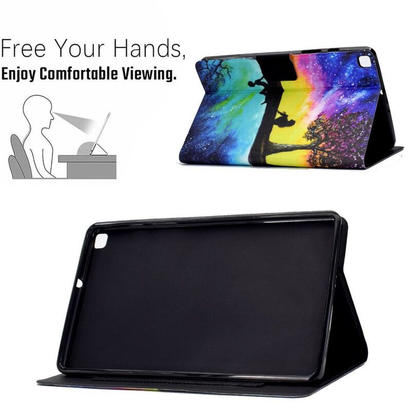 Etui Folio Samsung Galaxy Tab A7 Lite Zaduma Pod Drzewem Etui Ochronne