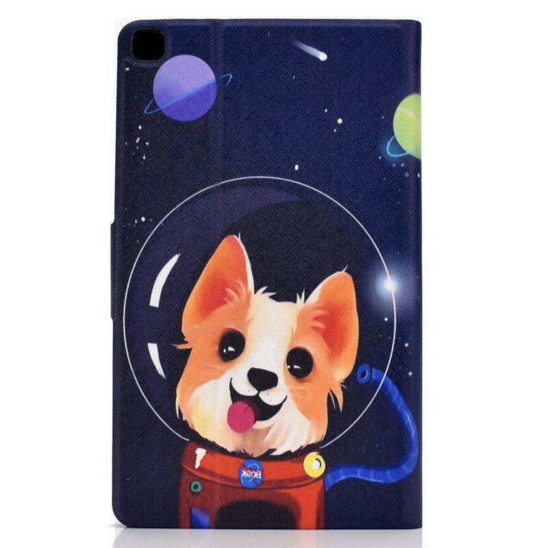 Skórzany Futerał Samsung Galaxy Tab A7 Lite Etui Na Telefon Kosmiczny Pies