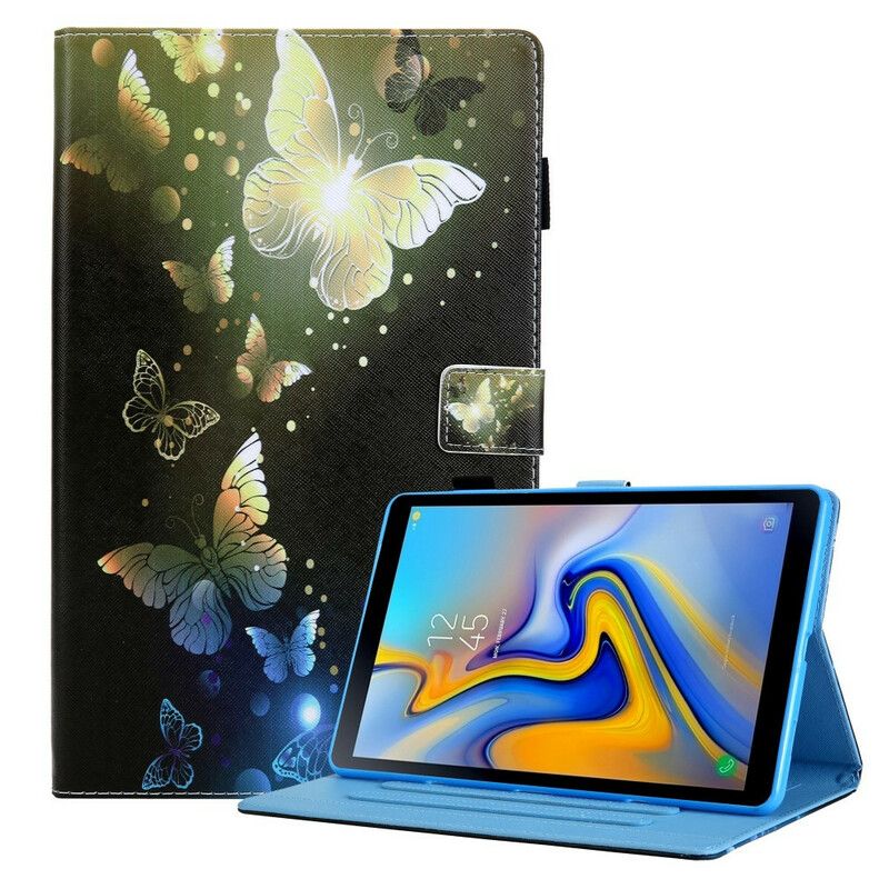 Skórzany Futerał Samsung Galaxy Tab A7 Lite Etui Na Telefon Magiczne Motyle