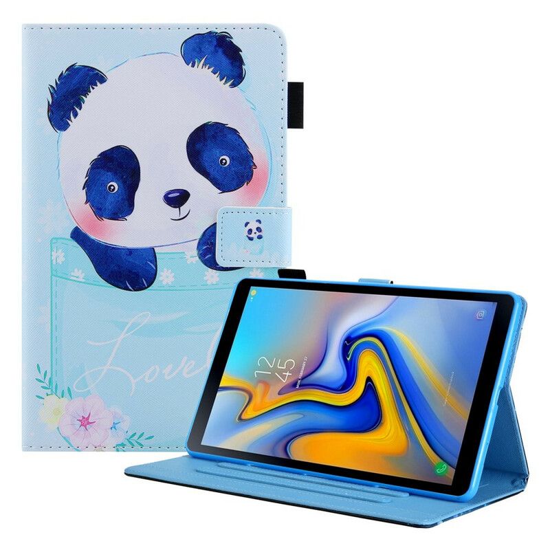Skórzany Futerał Samsung Galaxy Tab A7 Lite Etui Na Telefon Śliczna Panda