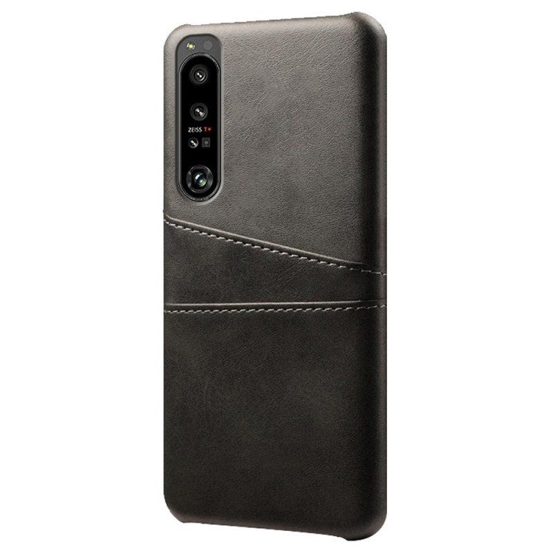 Etui do Sony Xperia 1 IV Etui Na Karty Z Efektem Skóry