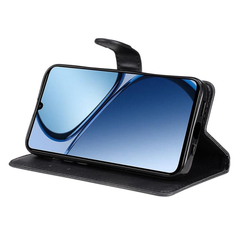 Etui Folio Realme C61 Gładka Skóra Ekologiczna