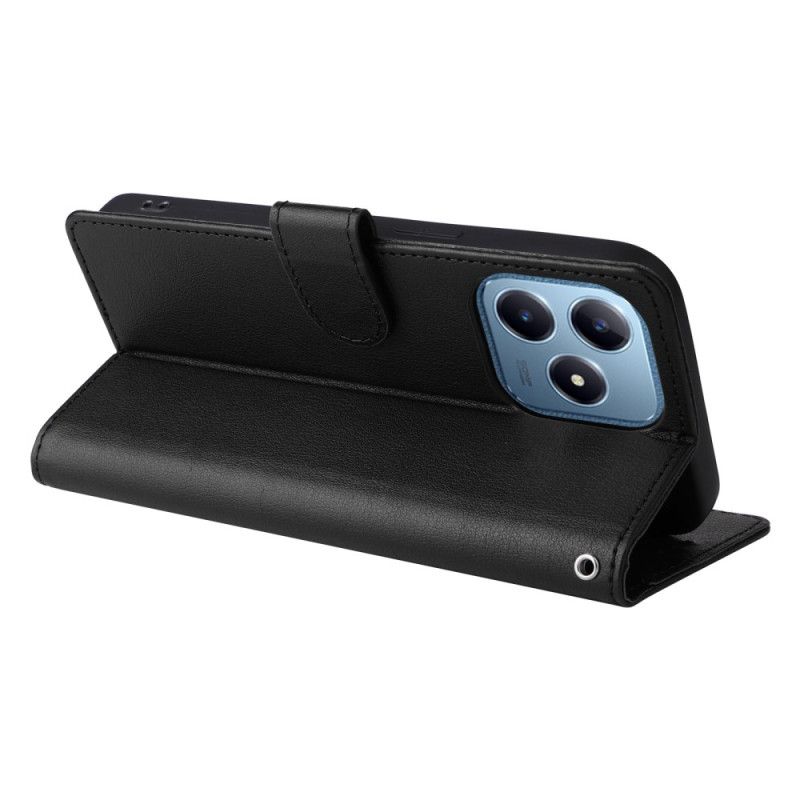 Etui Folio Realme C61 Gładka Sztuczna Skóra Etui Ochronne