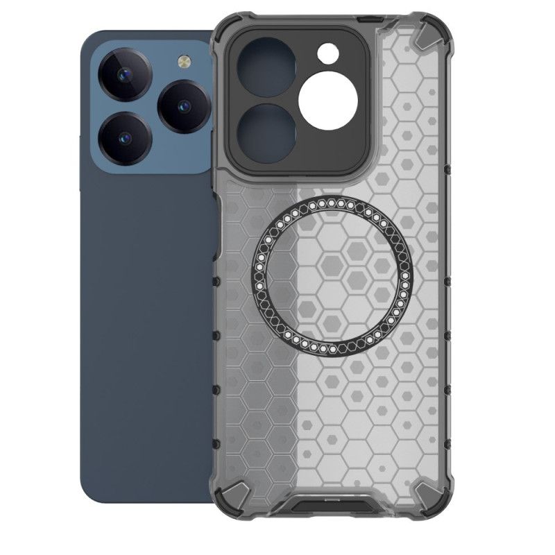 Etui Realme C61 Magnetyczny Plaster Miodu Etui Ochronne