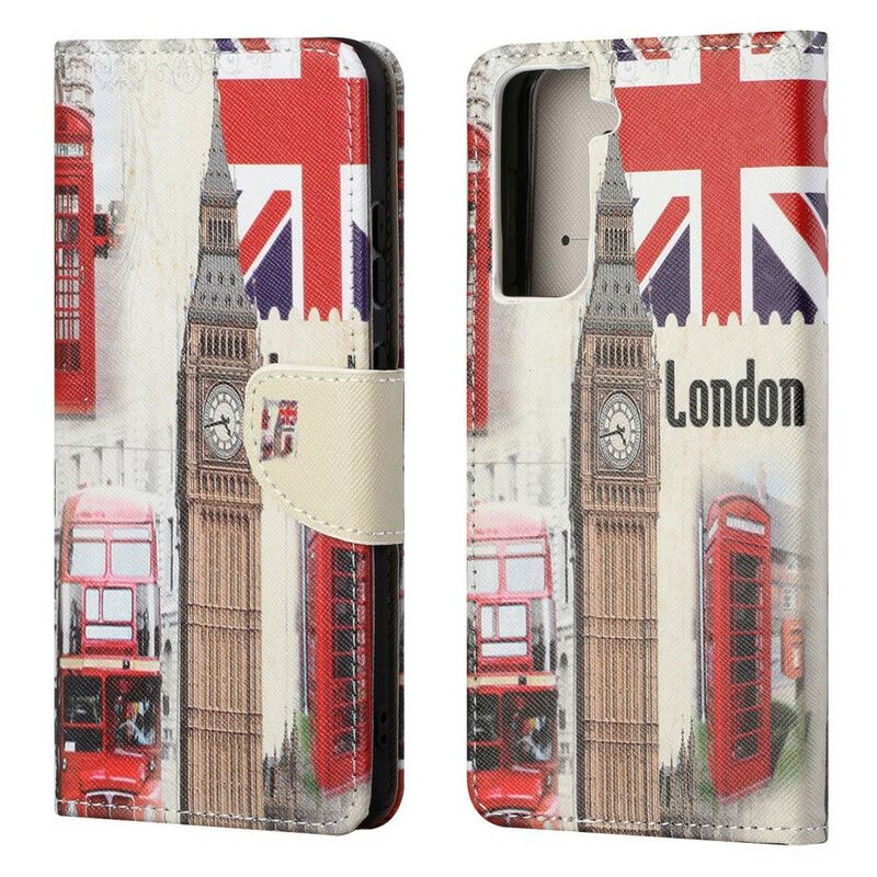 Etui Folio Samsung Galaxy S21 Fe Londyn Życie