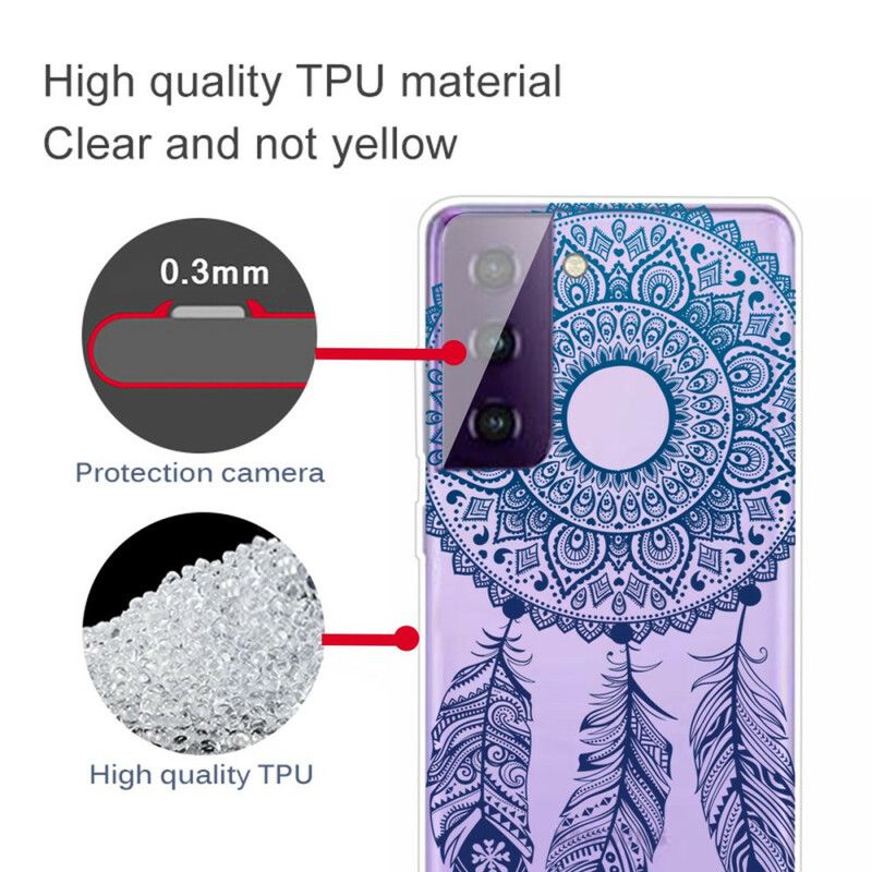 Etui Samsung Galaxy S21 Fe Unikalna Kwiatowa Mandala Etui Ochronne