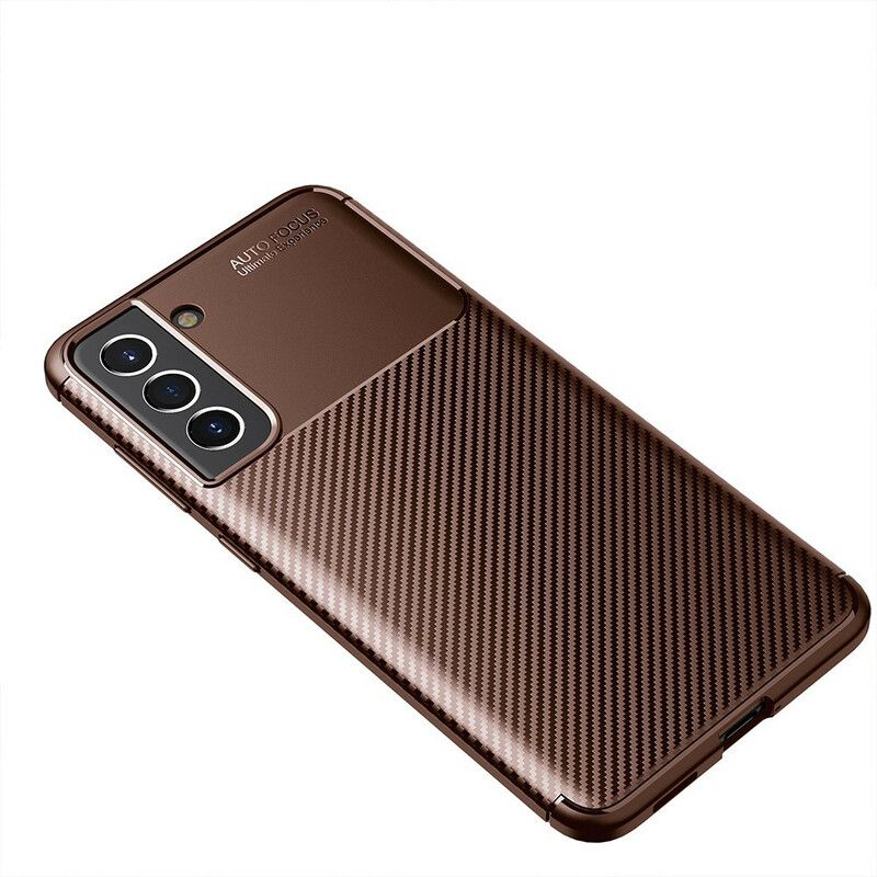 Futerały Samsung Galaxy S21 Fe Etui Na Telefon Elastyczna Tekstura Włókna Węglowego