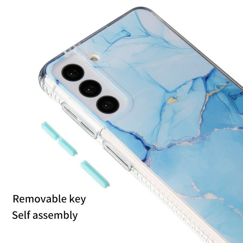 Futerały Samsung Galaxy S21 Fe Etui Na Telefon Hybrydowy Efekt Marmuru