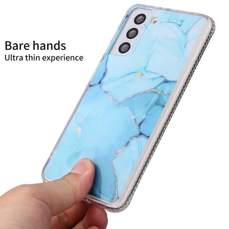 Futerały Samsung Galaxy S21 Fe Etui Na Telefon Hybrydowy Efekt Marmuru