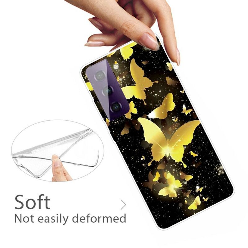 Futerały Samsung Galaxy S21 Fe Etui Na Telefon Motyle Motyle