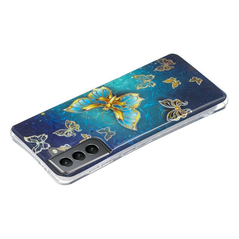 Futerały Samsung Galaxy S21 Fe Etui Na Telefon Motyle Projekt