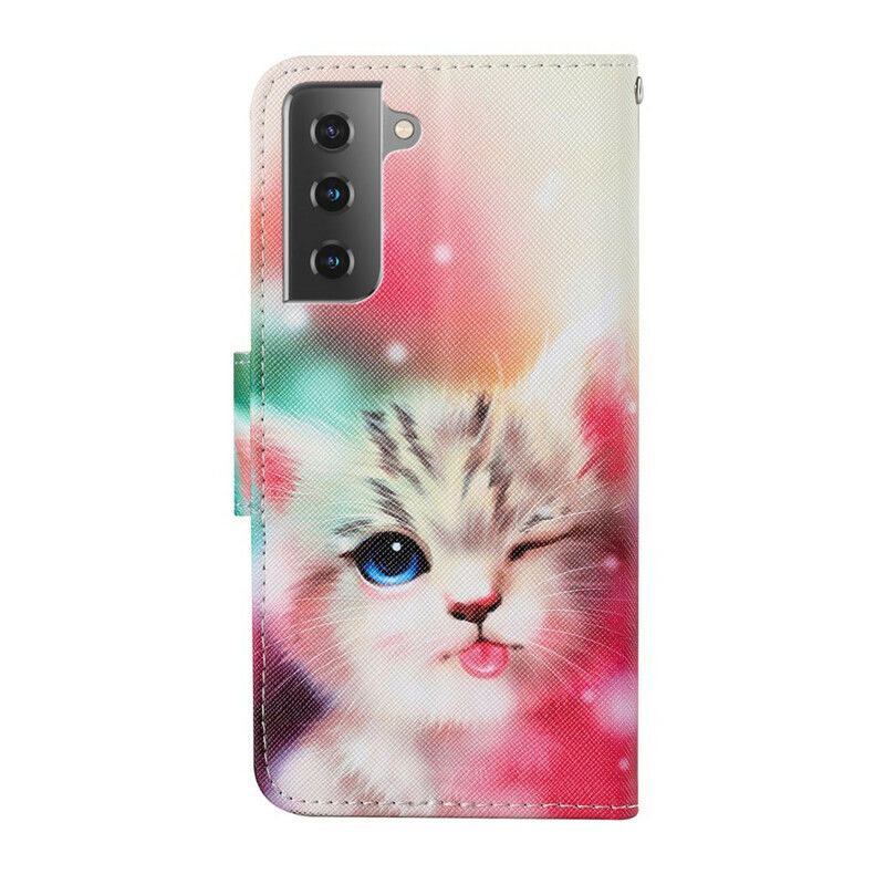 Obudowa Samsung Galaxy S21 Fe Etui Na Telefon Opowieści O Kotu Ze Smyczą