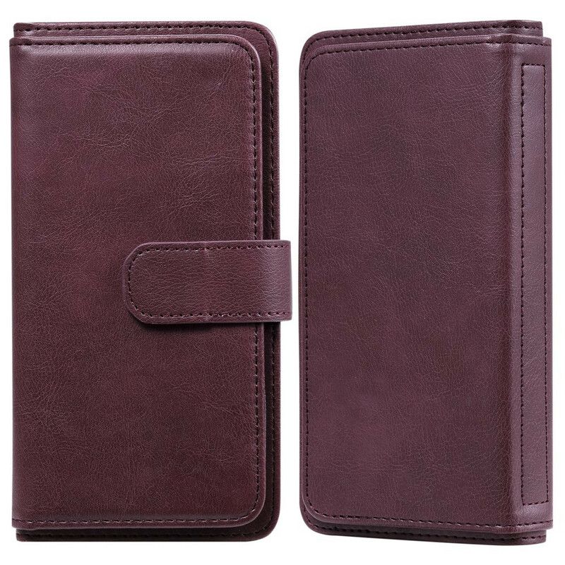 Skórzany Futerał Samsung Galaxy S21 Fe Etui Na Telefon Faux Leather 10 Etui Na Karty