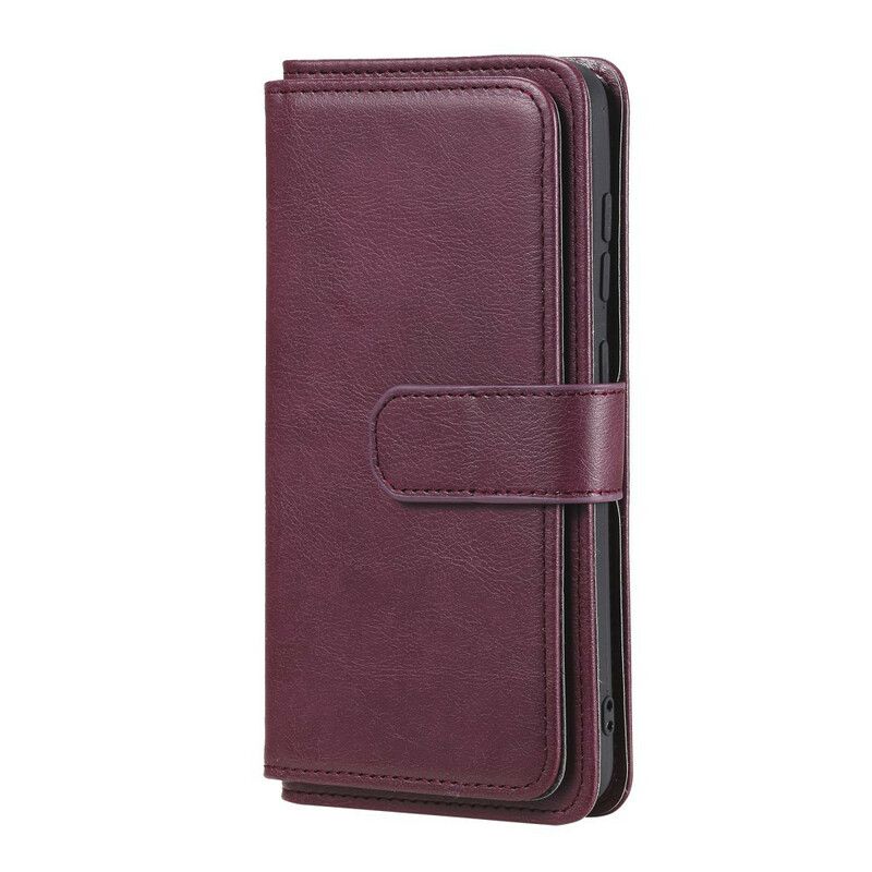 Skórzany Futerał Samsung Galaxy S21 Fe Etui Na Telefon Faux Leather 10 Etui Na Karty