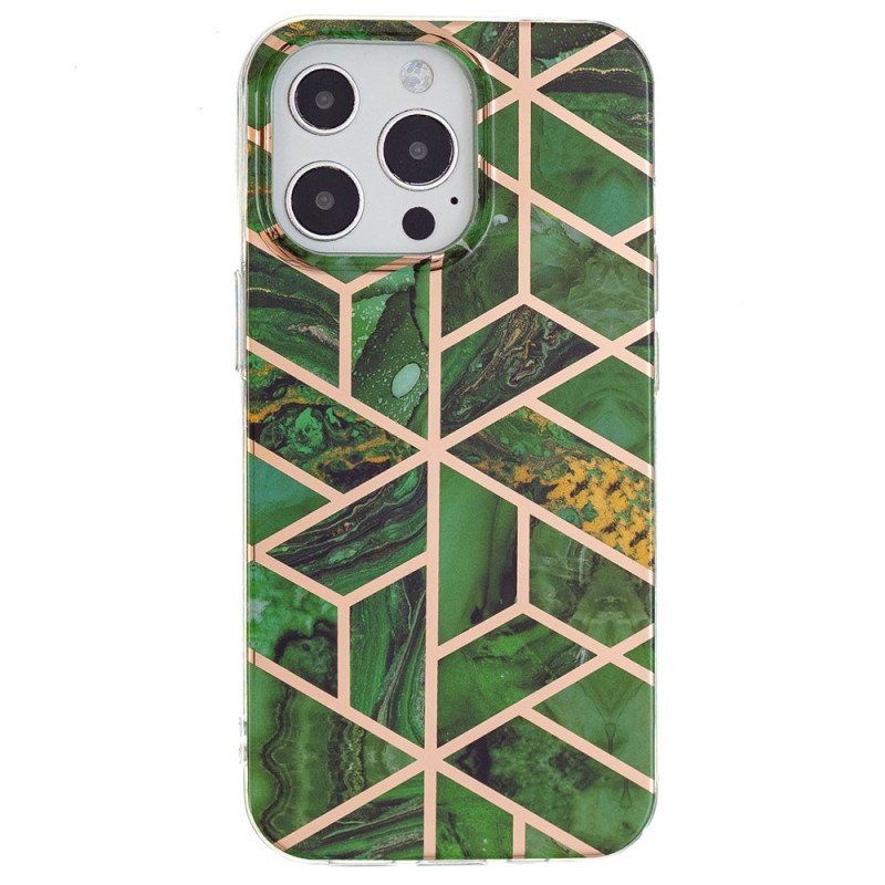 Etui do iPhone 15 Pro Max Marmur Geometryczny