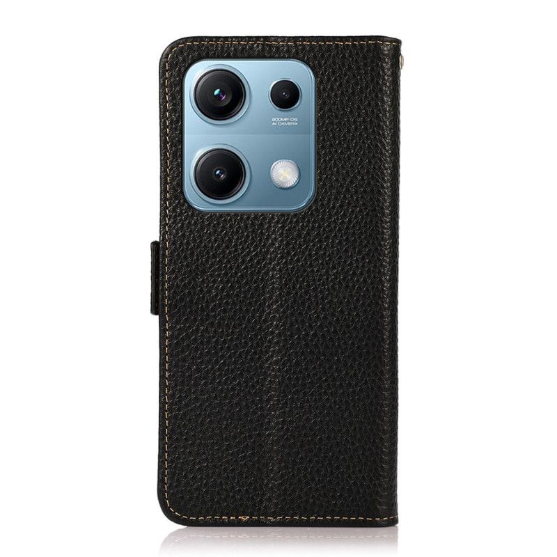 Etui Folio Do Xiaomi Redmi Note 14s Khazneh Skóra Liczi
