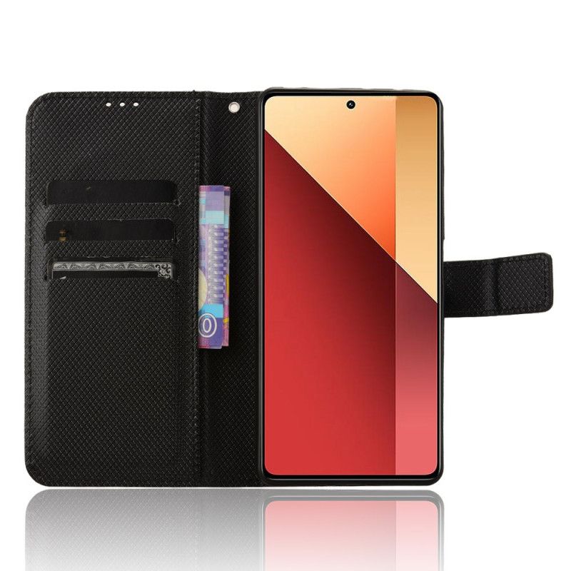 Etui Folio Do Xiaomi Redmi Note 14s Teksturowana Sztuczna Skóra