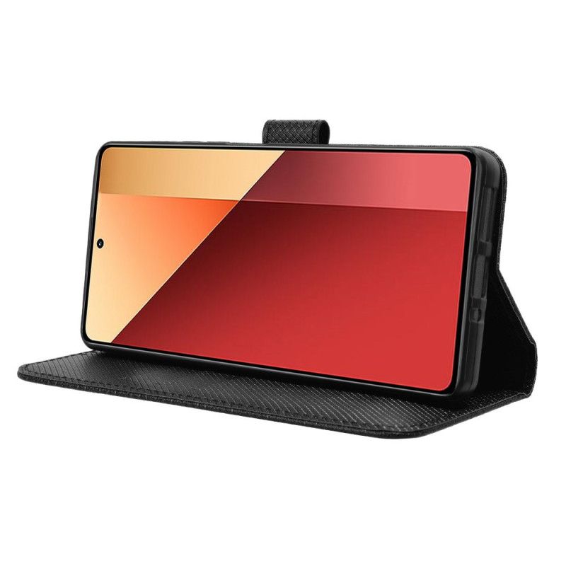 Etui Folio Do Xiaomi Redmi Note 14s Teksturowana Sztuczna Skóra