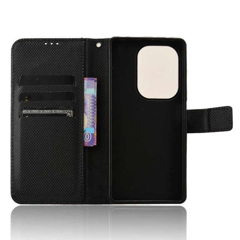 Etui Folio Do Xiaomi Redmi Note 14s Teksturowana Sztuczna Skóra