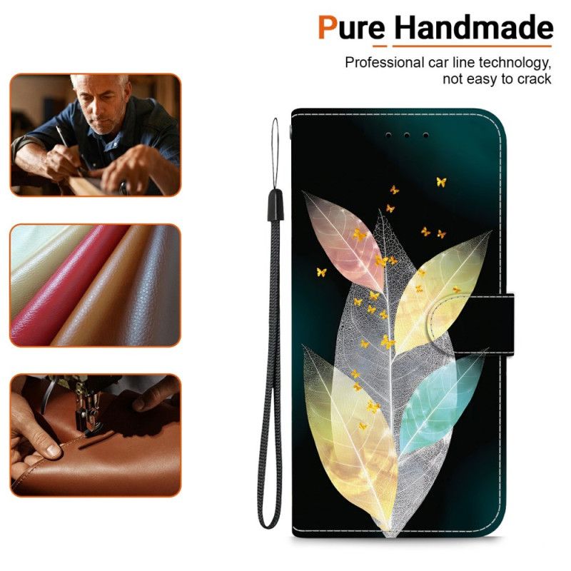 Etui Folio Xiaomi Redmi Note 14s Kolorowe Pióra Etui Ochronne