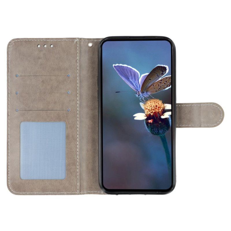Etui Folio Xiaomi Redmi Note 14s Koronka W Kwiaty Etui Ochronne