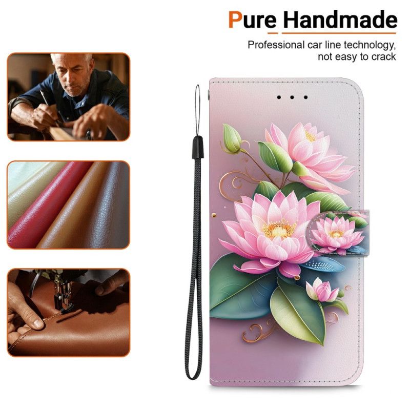 Etui Folio Xiaomi Redmi Note 14s Lilie Wodne Etui Ochronne