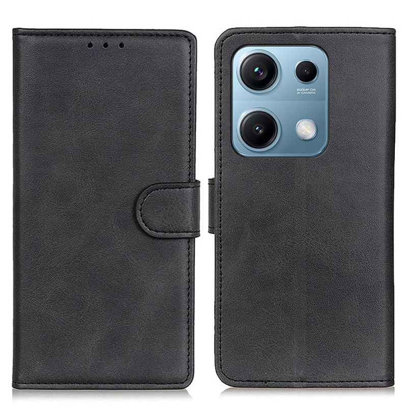 Etui Folio Xiaomi Redmi Note 14s Matowa Skóra Syntetyczna