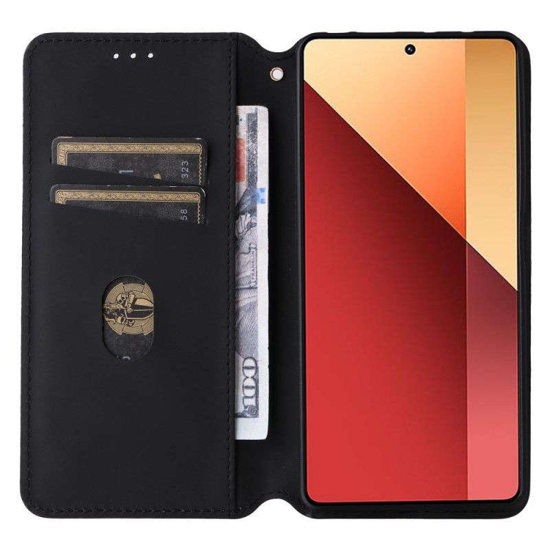 Flip Kotelot Xiaomi Redmi Note 14s Wzór W Romby Etui Ochronne