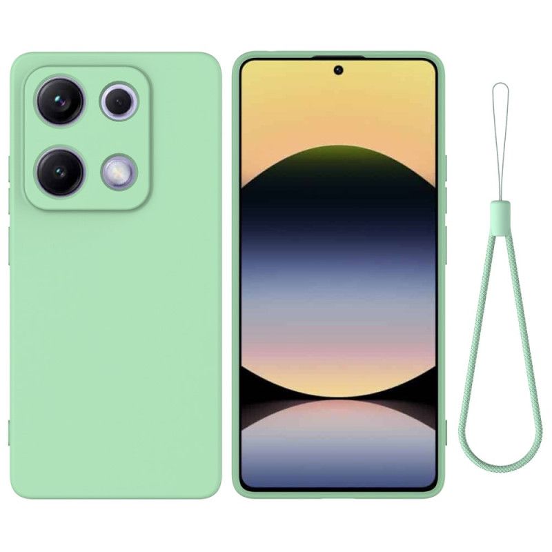 Futerały Xiaomi Redmi Note 14s Etui Na Telefon Pasek Z Płynnego Silikonu