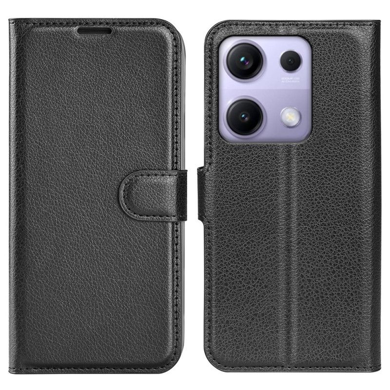 Obudowa Xiaomi Redmi Note 14s Etui Na Telefon Klasyczna Sztuczna Skóra Liczi