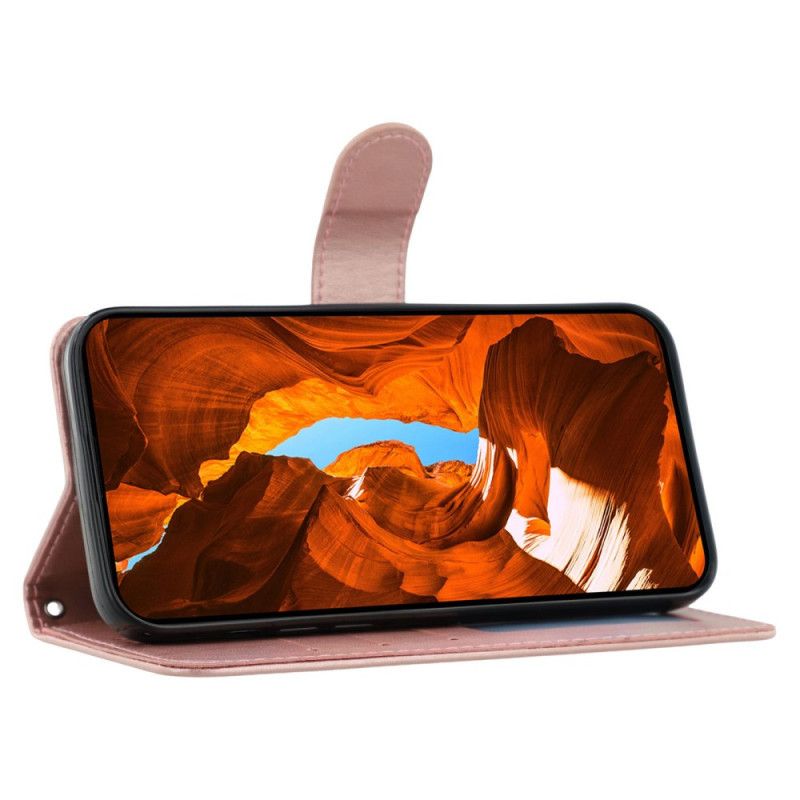 Skórzany Futerał Xiaomi Redmi Note 14s Etui Na Telefon Monochromatyczny Efekt Skóry