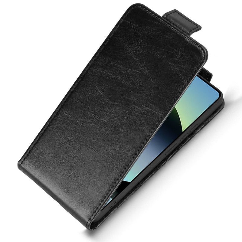 Skórzany Futerał Xiaomi Redmi Note 14s Etui Na Telefon Pionowy Wzór Z Klapką