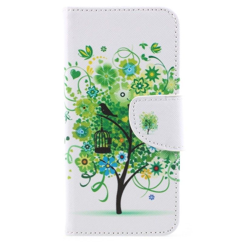 Etui Folio Samsung Galaxy A8 Kwitnące Drzewo
