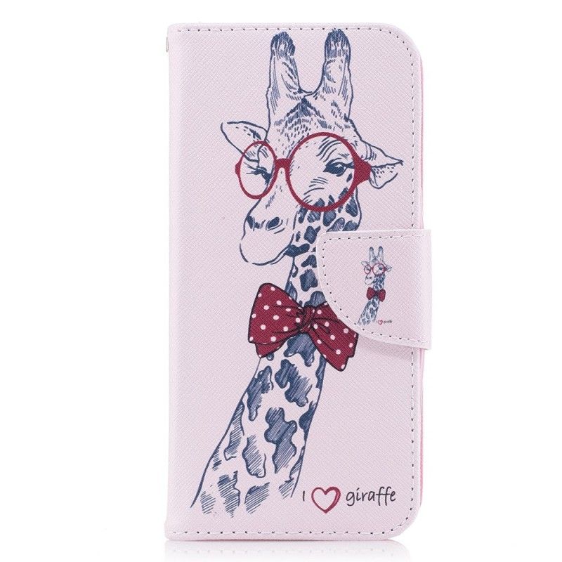 Etui Folio Samsung Galaxy A8 Nerd Żyrafa