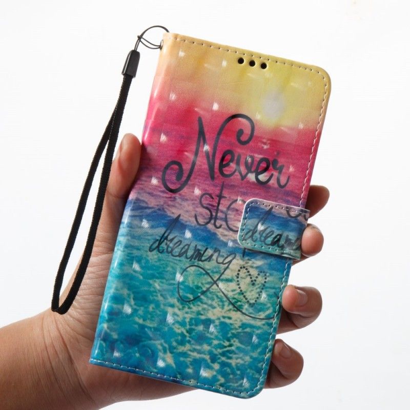 Etui Folio Samsung Galaxy A8 Nigdy Nie Przestawaj Marzyć 3D