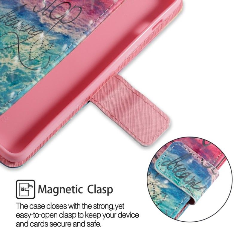 Etui Folio Samsung Galaxy A8 Nigdy Nie Przestawaj Marzyć 3D