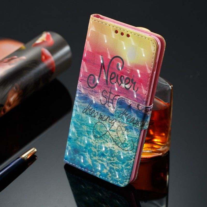 Etui Folio Samsung Galaxy A8 Nigdy Nie Przestawaj Marzyć 3D