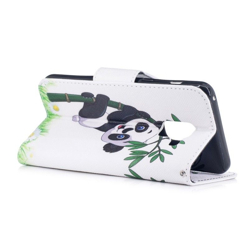 Etui Folio Samsung Galaxy A8 Panda Na Bambusie Etui Ochronne