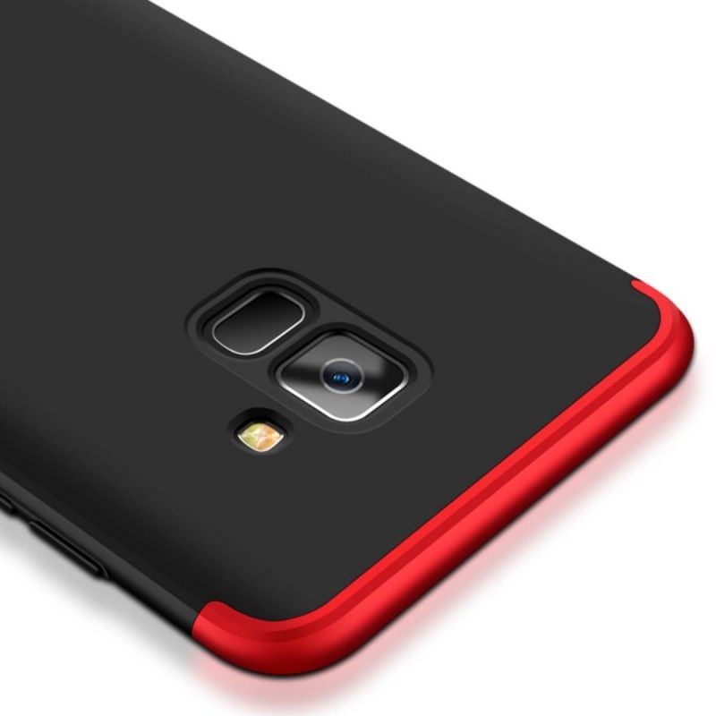Etui Samsung Galaxy A8 Czerwony Czarny Odłączany Gkk