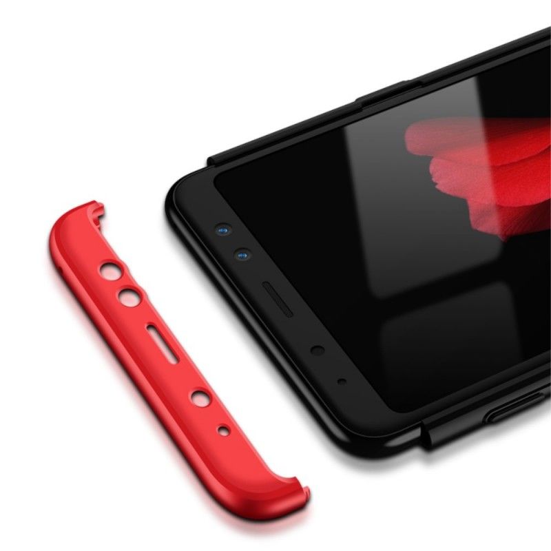 Etui Samsung Galaxy A8 Czerwony Czarny Odłączany Gkk