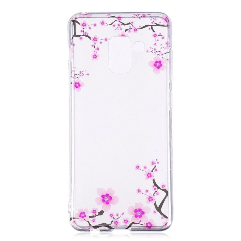 Futerały Samsung Galaxy A8 Etui na Telefon Kwiaty Śliwki
